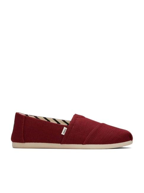 toms women's alpargata red shoes