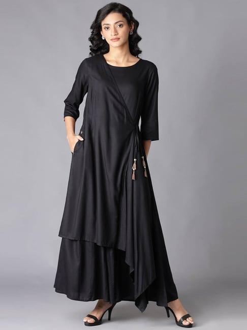 w black maxi dress