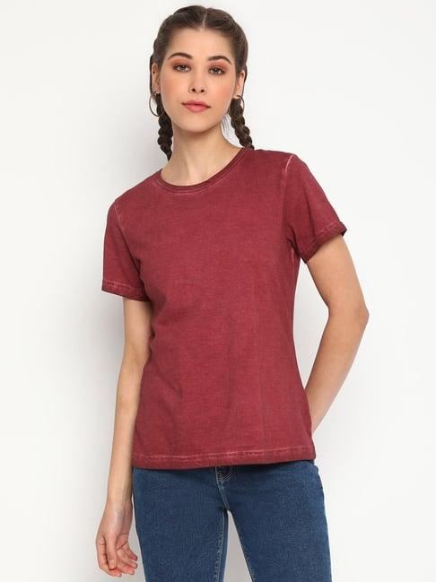 belliskey maroon crew t-shirt