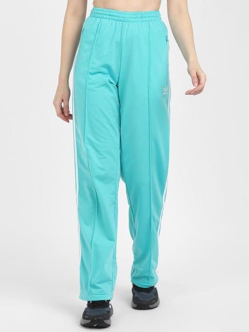 adidas originals turquoise striped track pants