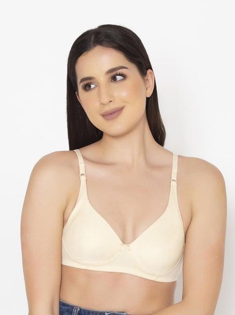 clovia cream non-padded bra