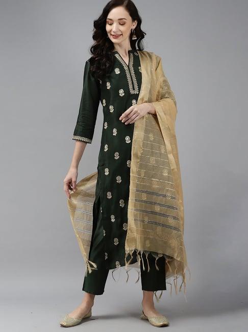 indo era beige embellished dupatta