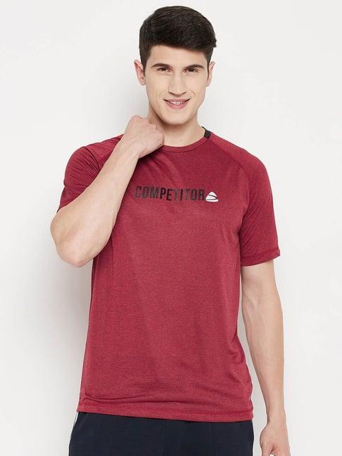 duke dark red round neck t-shirt