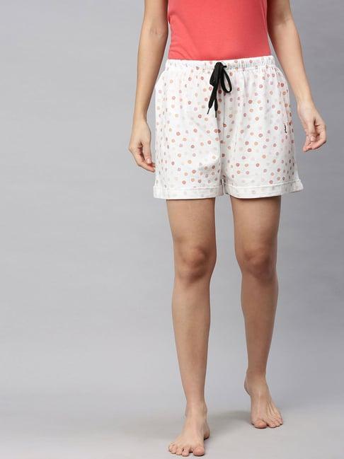 quarantine white printed shorts