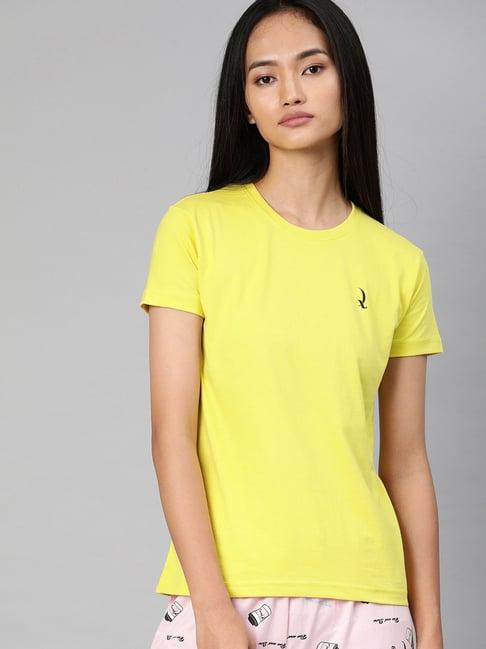 quarantine yellow cotton t-shirt