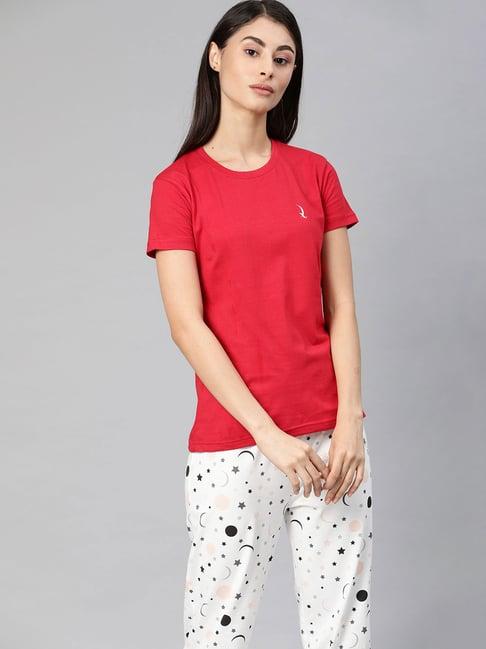 quarantine red cotton t-shirt