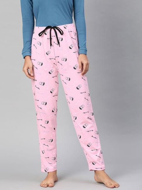 quarantine pink printed pyjamas