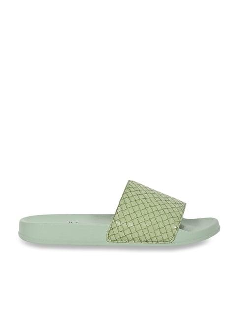 jove women's sage green slides