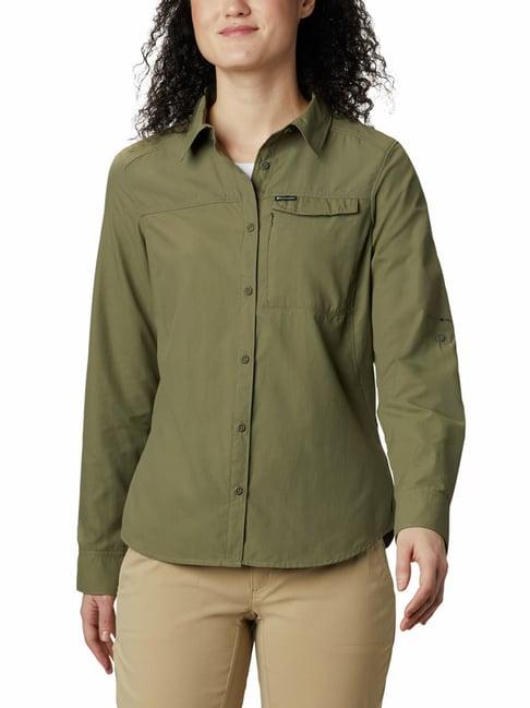 columbia green silver ridge 2.0 regular fit shirt