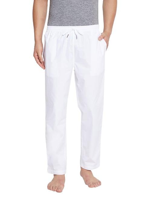 hypernation white regular fit pyjamas