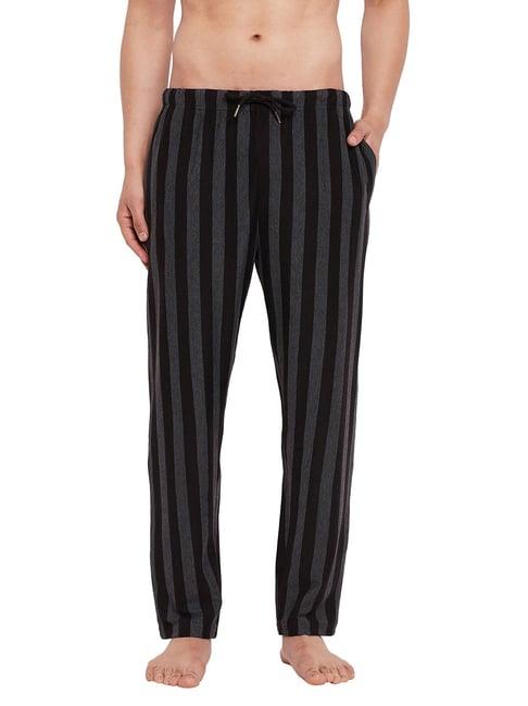 hypernation black & grey striped pyjamas