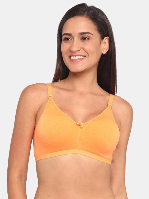 zivame orange non-padded bra