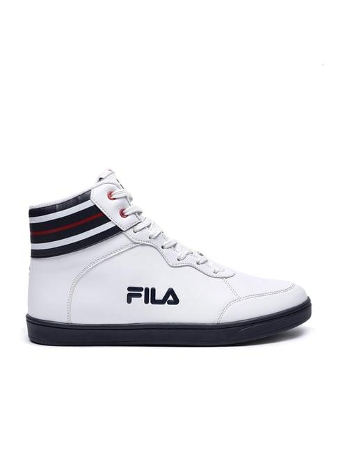 fila men's aflec white ankle height sneakers