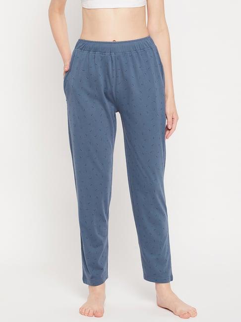 okane blue printed lounge pants