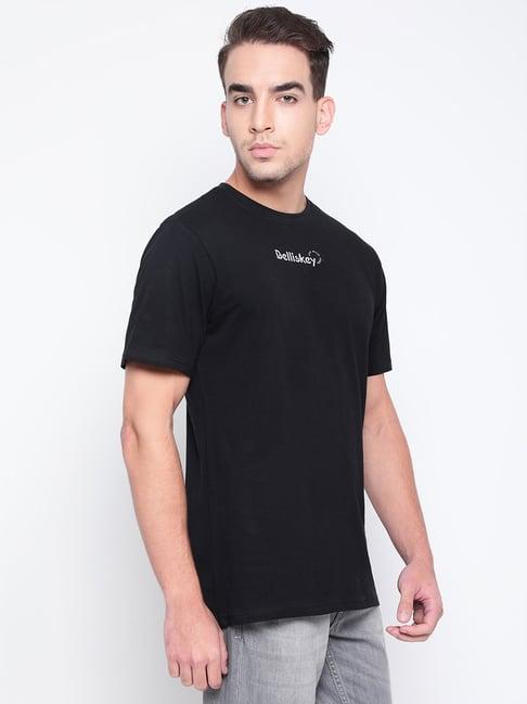 belliskey black printed short sleeves t-shirt