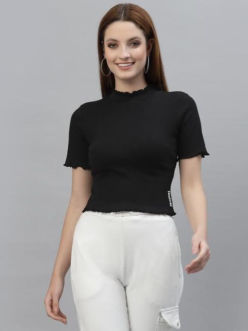 friskers black regular fit top