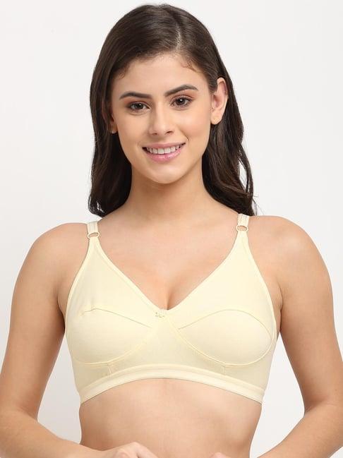 friskers beige non-padded bra