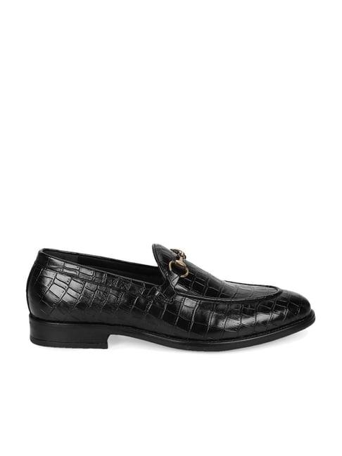 truffle collection men's jet black casual loafers