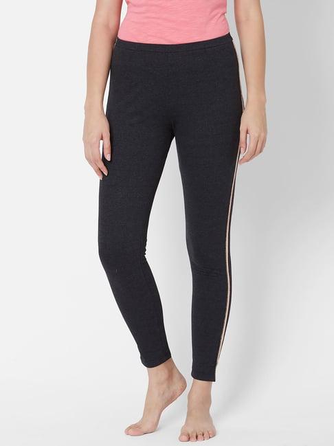 sweet dreams black textured lounge pants