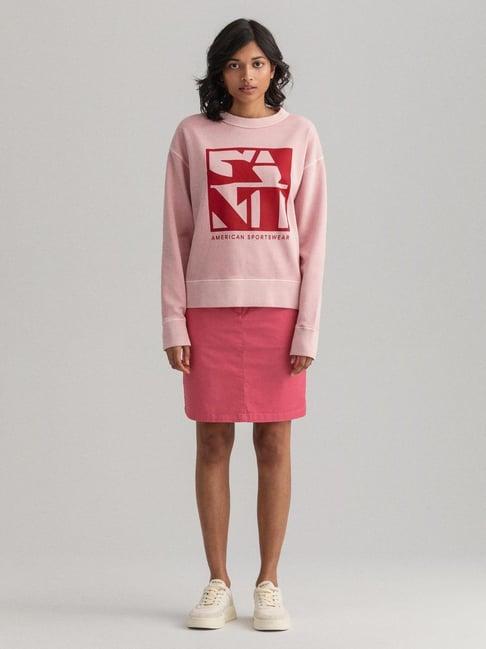 gant pink regular fit skirt