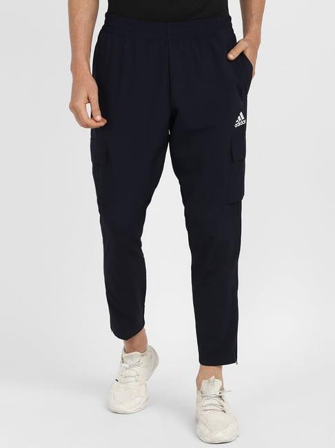 adidas dark navy regular fit trackpants