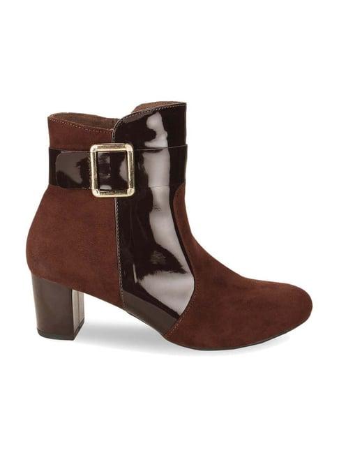 rocia by regal women's brown casual booties