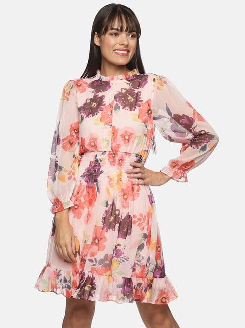 isu multicolor printed a-line dress