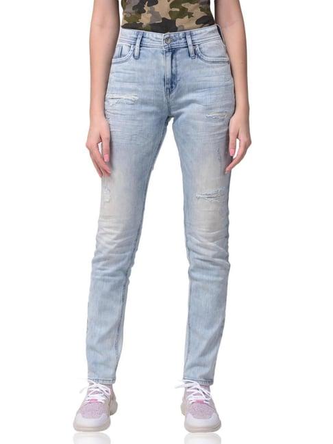 woodland light blue skinny fit jeans