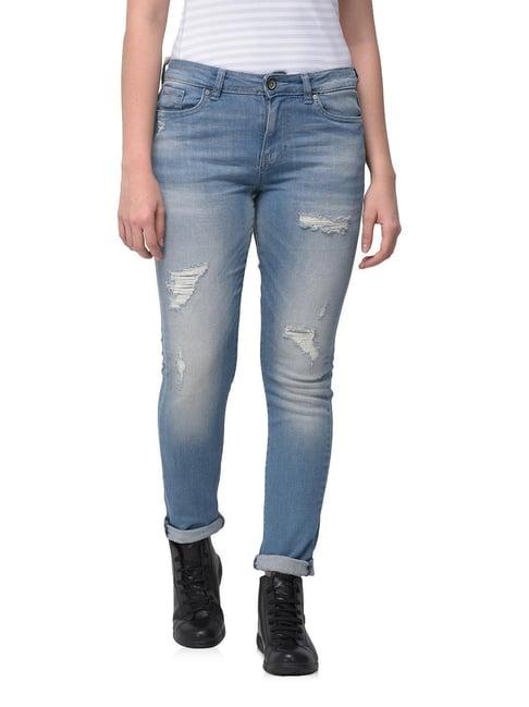 woodland light blue distressed jeans