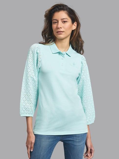 beverly hills polo club blue regular fit top