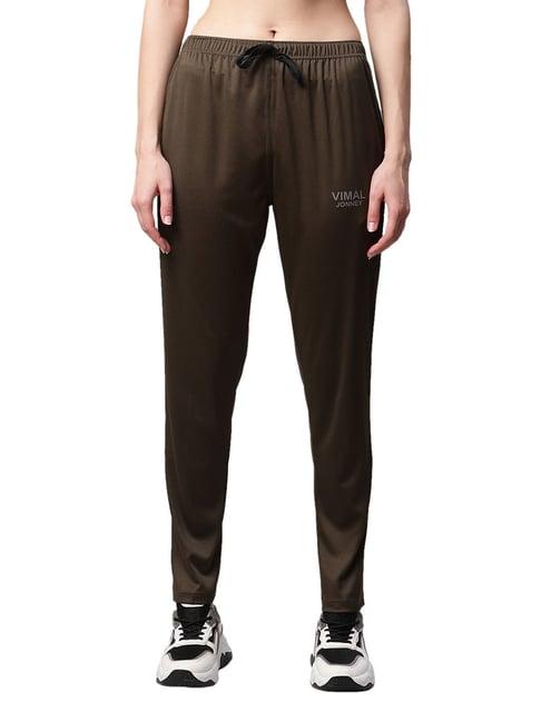 vimal jonney olive slim fit track pants