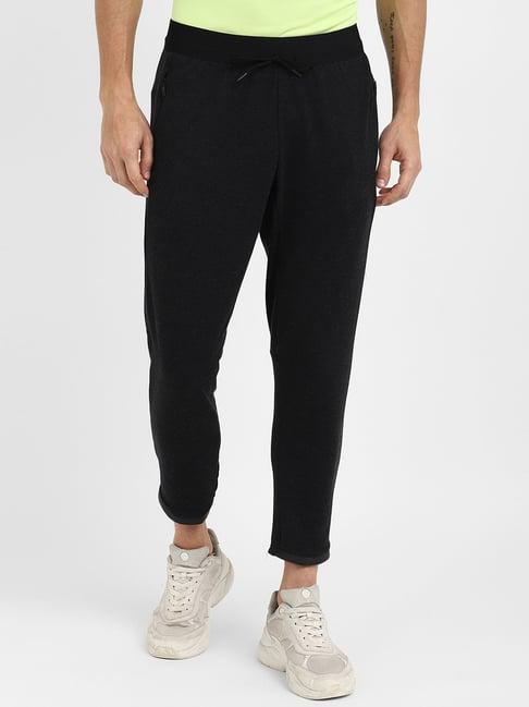 adidas black regular fit trackpants