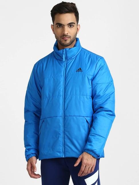 adidas blue full sleeves jacket