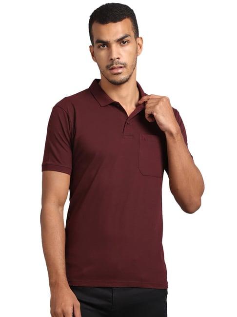 venitian- forbidden clothing maroon polo t-shirt