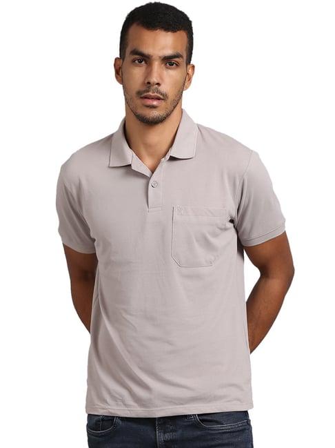 venitian- forbidden clothing grey polo t-shirt