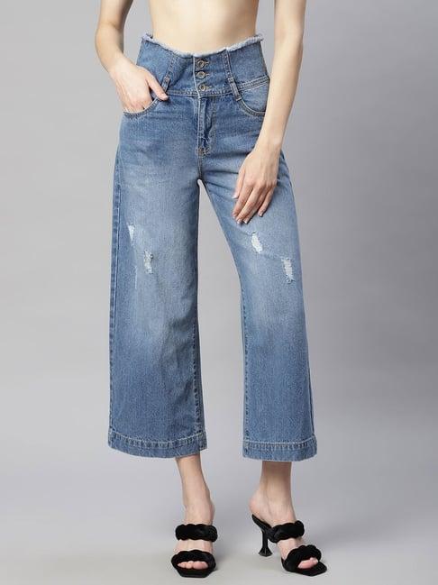 global republic blue distressed jeans