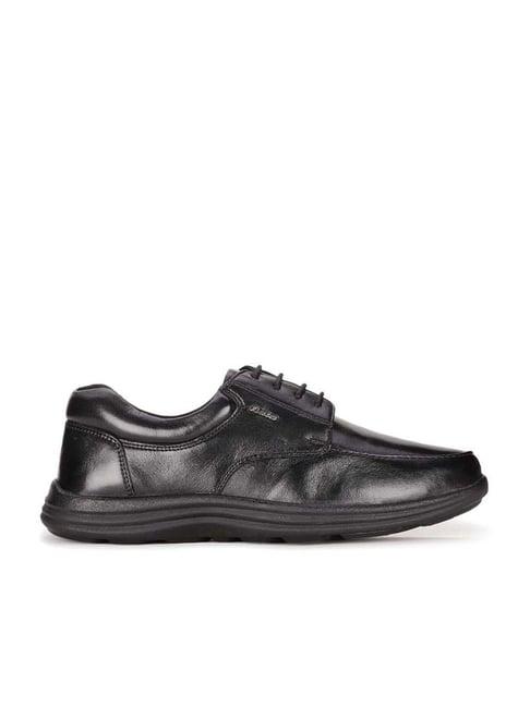 bata men's ink black derby shoes