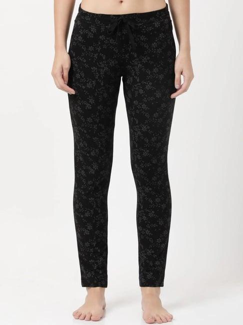 jockey black printed trackpants