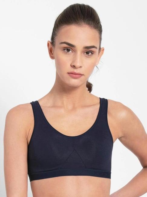 jockey navy sports bra