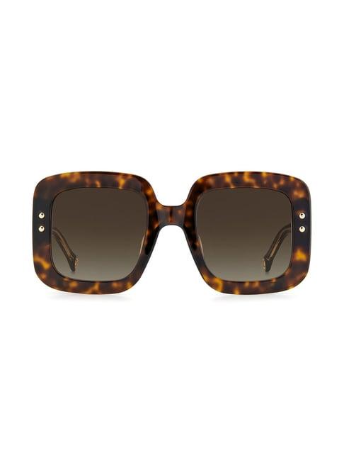 carolina herrera 20497408652ha brown square sunglasses