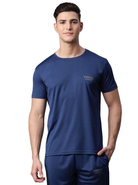 vimal jonney blue slim fit t-shirts