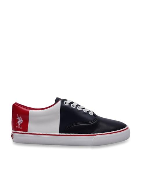 u.s. polo assn. men's sander navy casual sneakers