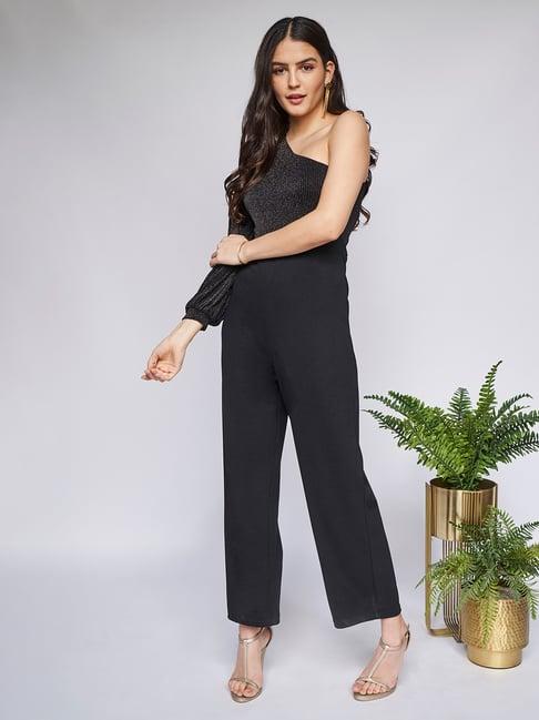 and black full length jumpsuit