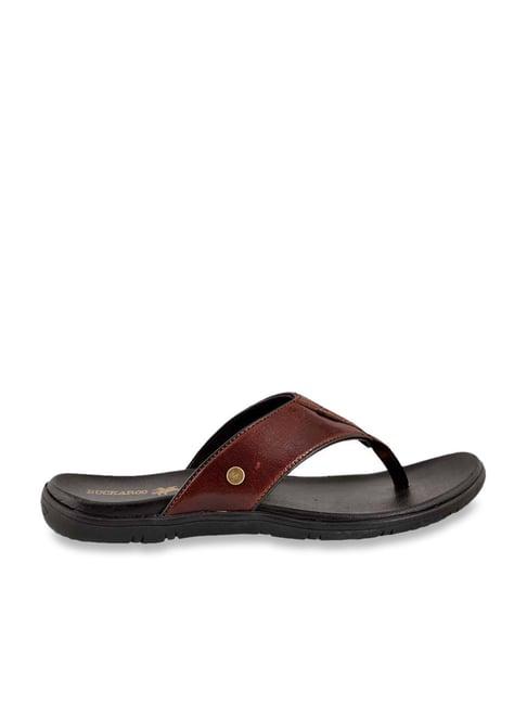 buckaroo men's judy tan thong sandals