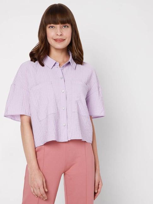 vero moda lavender regular fit shirt