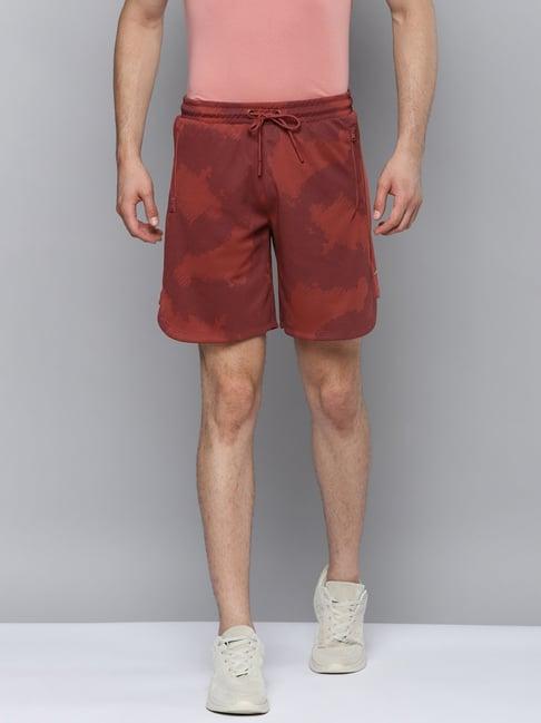 alcis red slim fit shorts