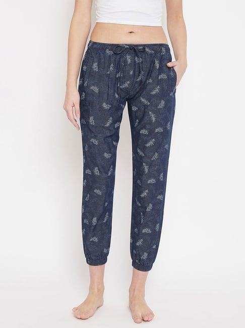 crimsoune club navy printed lounge pants