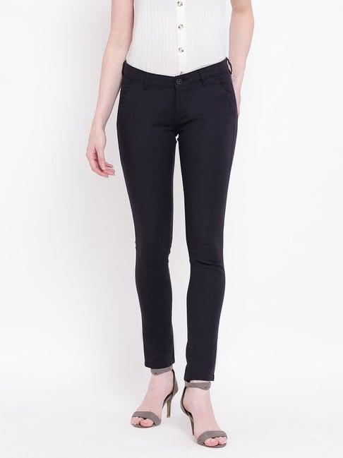 crimsoune club black slim fit trousers