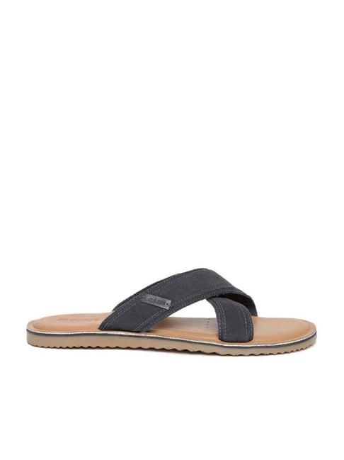 geox men's navy cross strap sandals