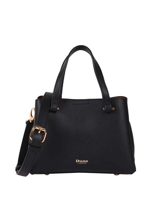 dune london diniella black solid large handbag